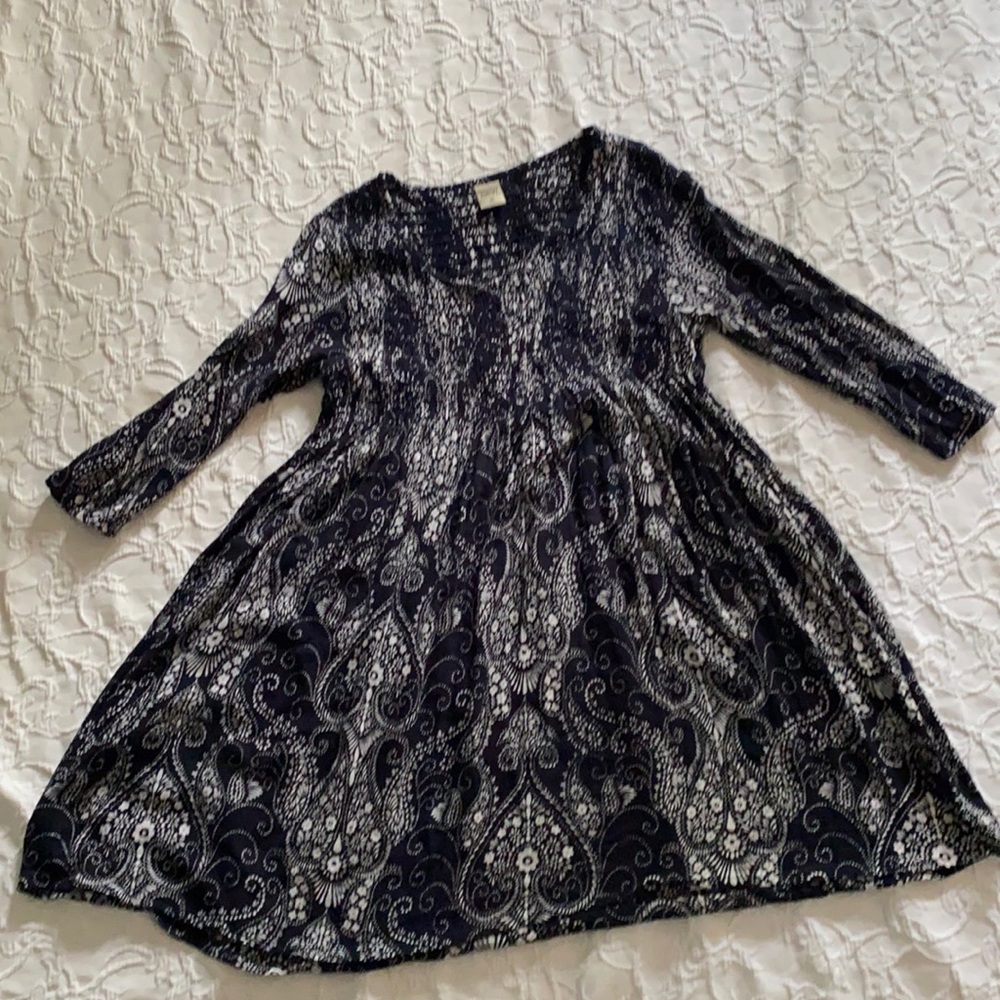 Navy and White Devi Dress in M